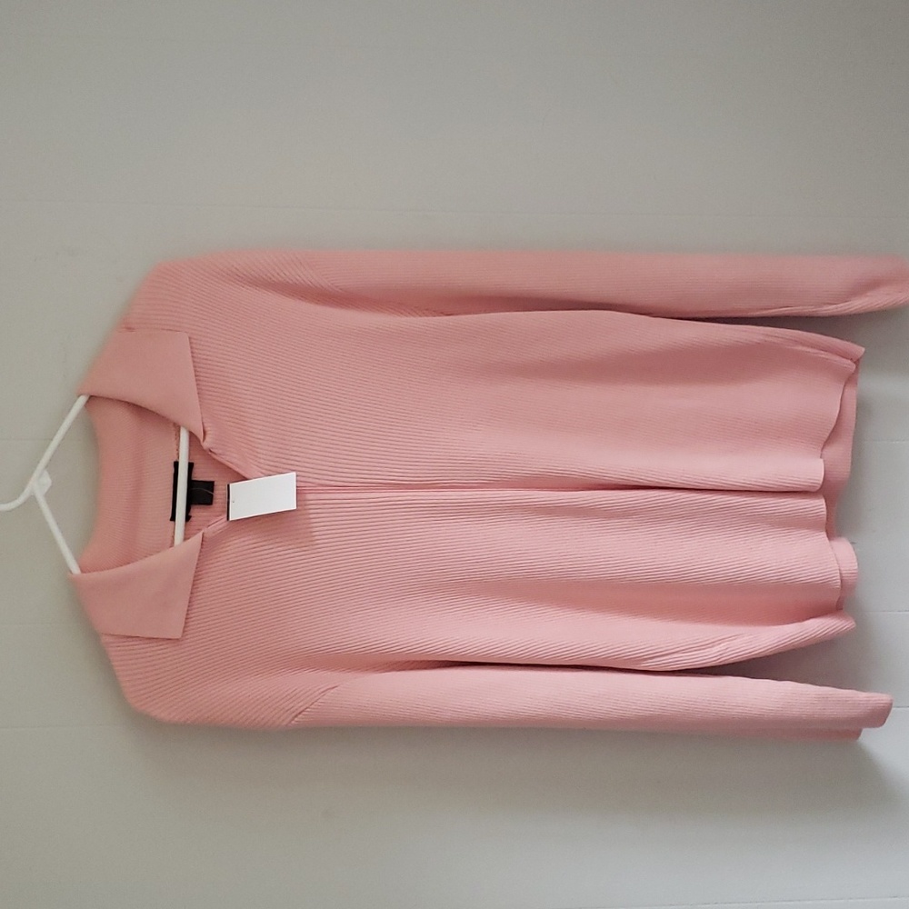 Pink Zip Up Ashley Stewart Sweater